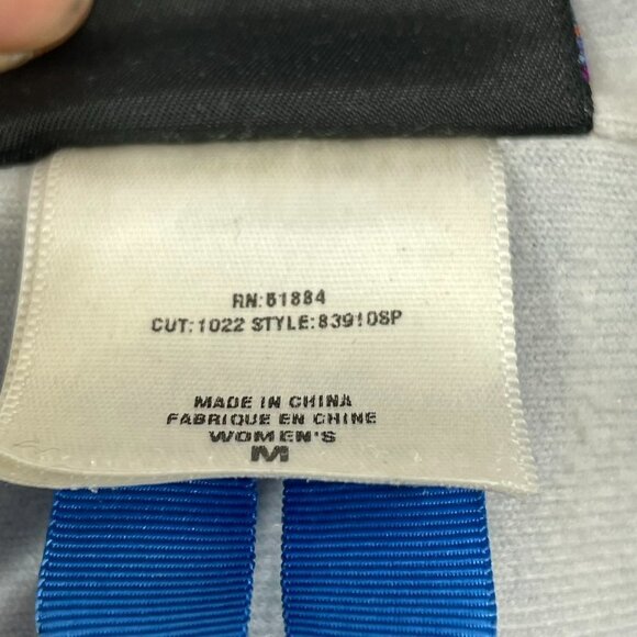 VTG Patagonia Women's Size M Full Zip  Windbreaker Jacket Blue STAINS! - Picture 5 of 10